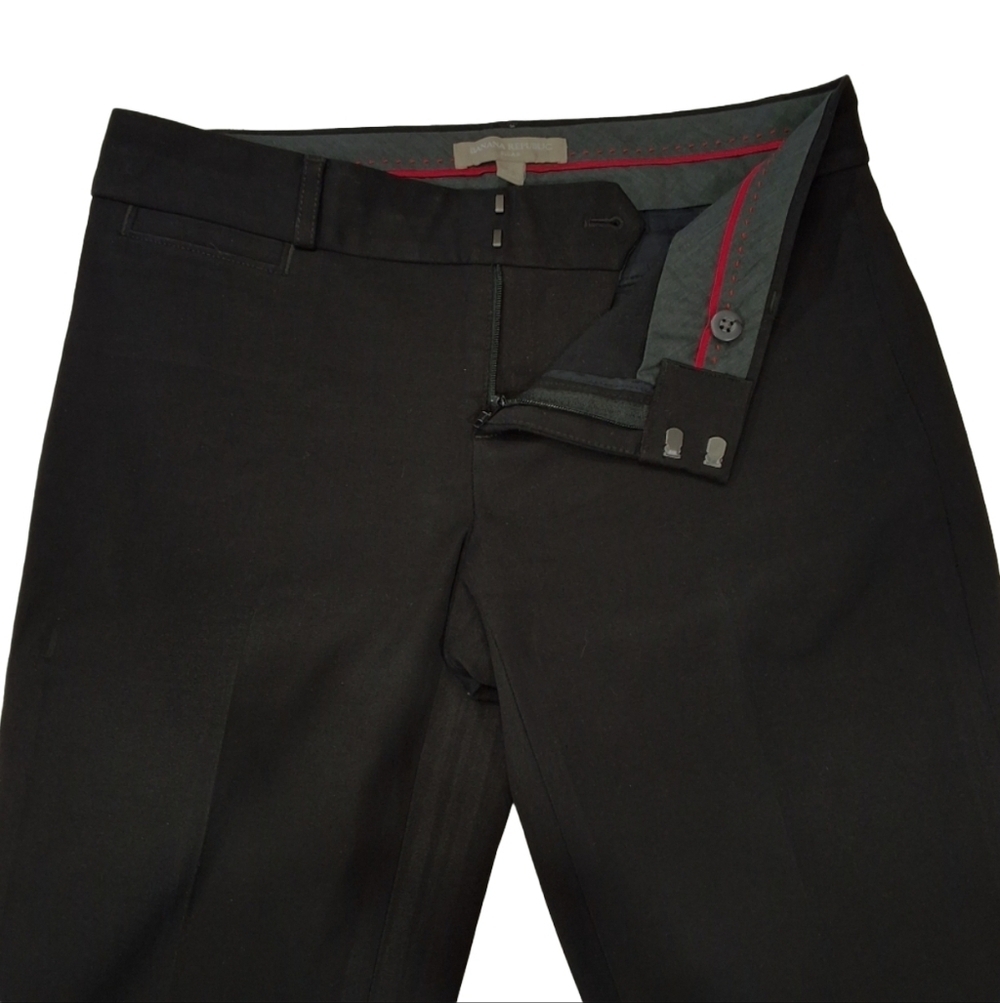 ✨2/$25 Banana Republic Sloan Fit Bi-Stretch Ankle Chino Black Pants Office